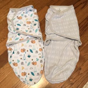 2 SwaddleMe size small/medium swaddlers